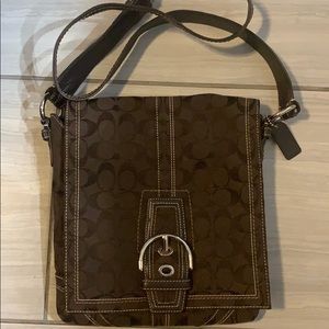 Coach shoulder bag brown
